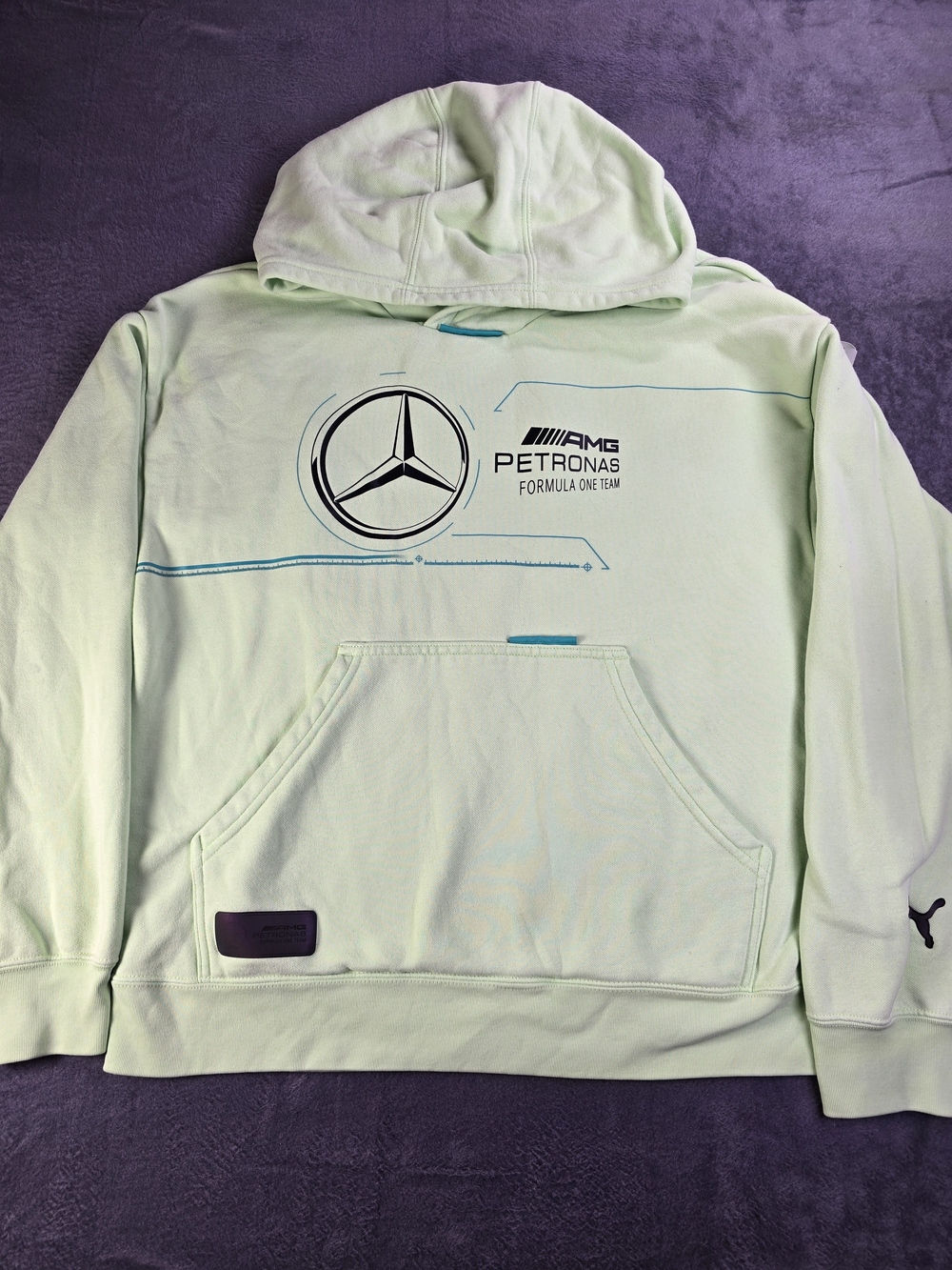 PUMA x Mercedes-AMG Petronas F1 Team "Statement" Graphic Hoodie Medium